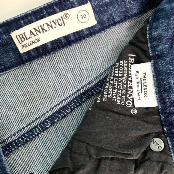 NWT Blank NYC The Lennox High Rise Shorts Size 30 - Picture 4 of 5